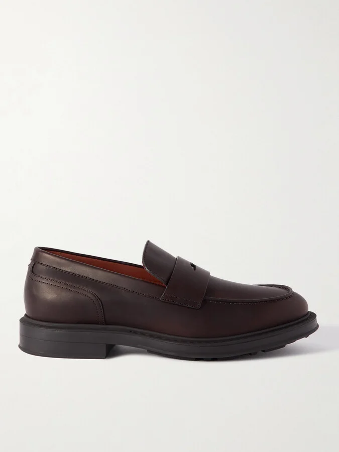 Travis Leather Penny Loafers