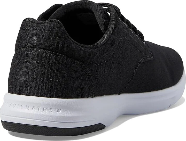 TravisMathew The Daily 2.0 Woven Men's Walking Shoes Black : 11.5 M, Canvas/Leather/Rubber - Image 4