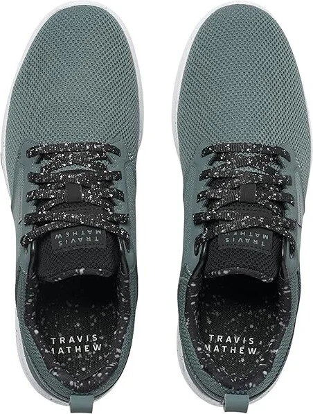 TravisMathew The Daily Pro Hybrid Print Men's Golf Shoes Stormy Grey : 8 M, Textile - Image 2