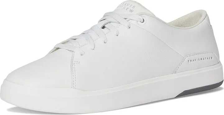 TravisMathew The Modern Cup Men's Slip on Shoes White : 14 M, Leather - Image 5