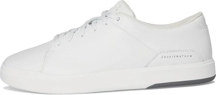 TravisMathew The Modern Cup Men's Slip on Shoes White : 14 M, Leather - Image 6