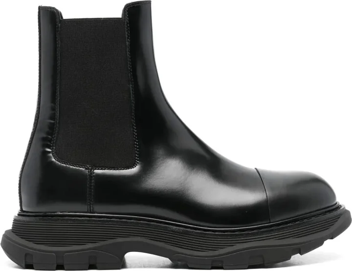 Tread leather Chelsea boots