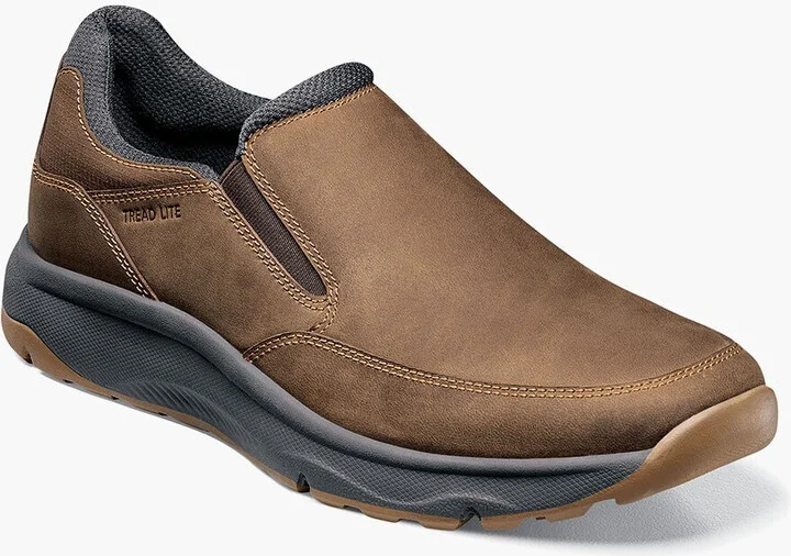 Tread Lite 14375-215 Men's US 8.5 Brown Moc Toe Slip On Shoes ZPO3086