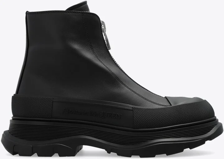 Tread Slick Leather Platform Boots