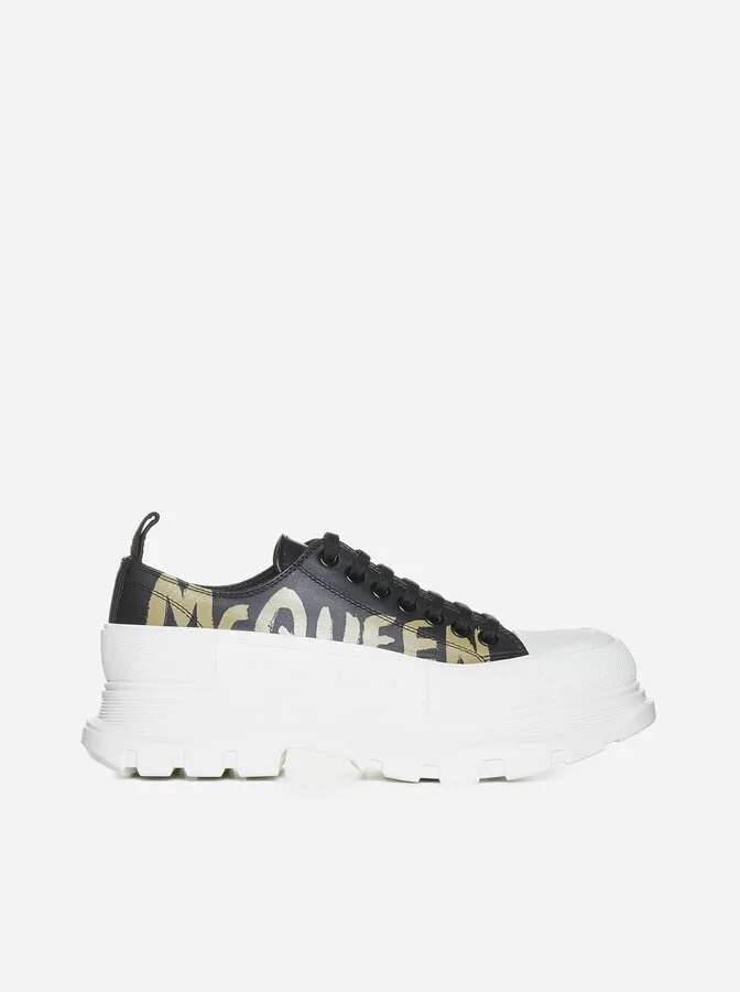 Tread Slick Leather Sneakers