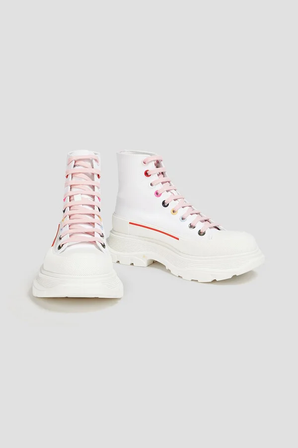 Tread Slick rubber and canvas high-top sneakers - Image 2