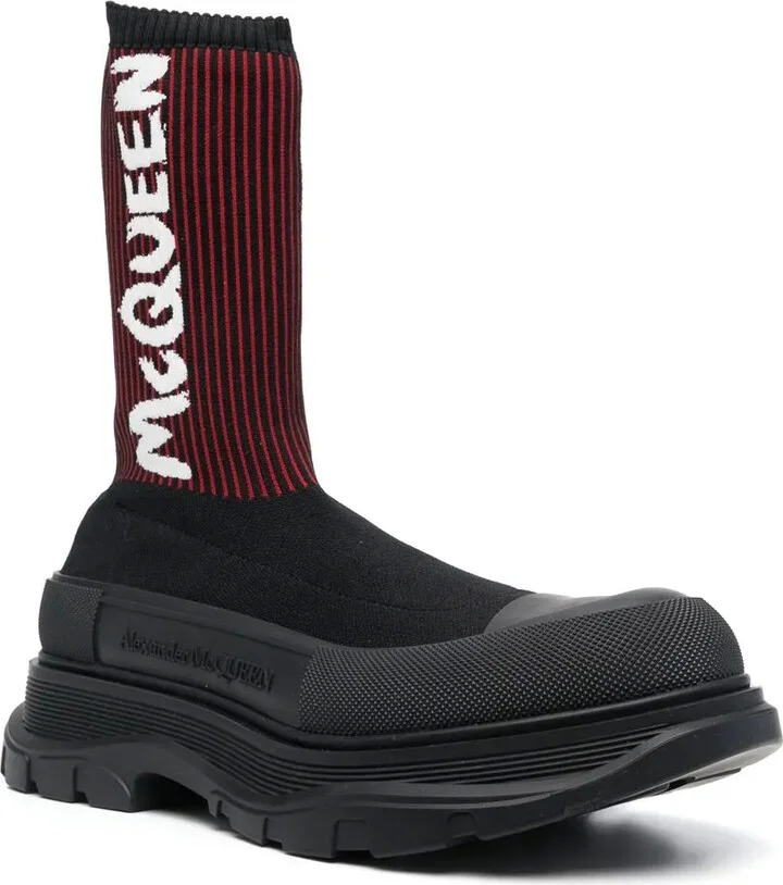 Tread Slick Sock Boot "Black Red" - Image 2