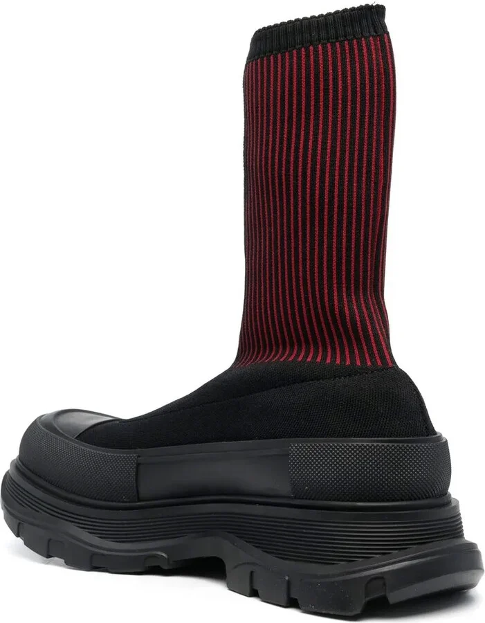 Tread Slick Sock Boot "Black Red" - Image 3