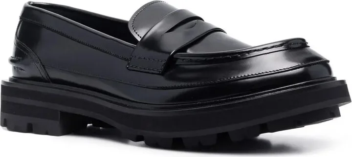 Tread-Sole Penny-Slot Loafers - Image 2