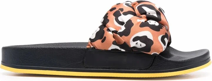 Treccia slide sandals