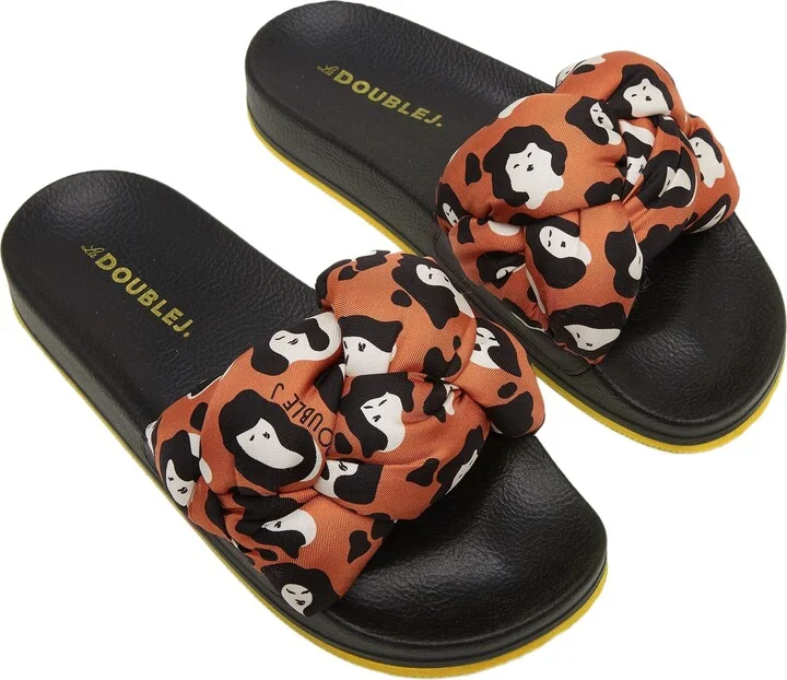 Treccia Slides Lady Leopard Orange - Image 2