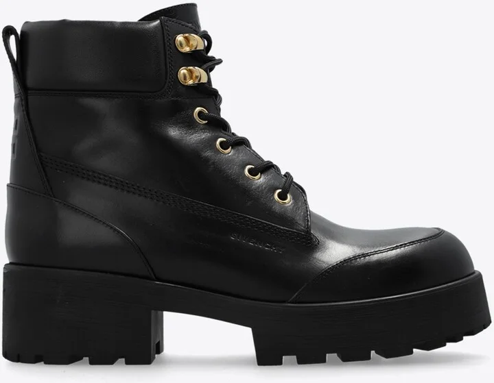 Trekker Leather Combat Boots