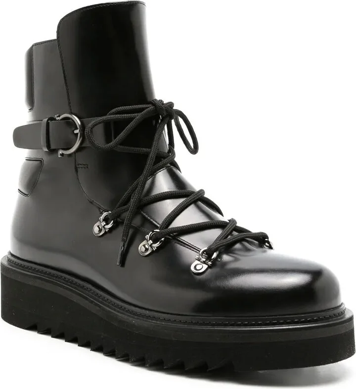 Trekking leather ankle boots - Image 2