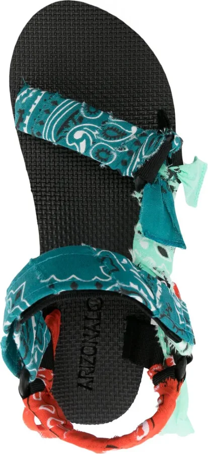 Trekky Mix bandana-print sandals - Image 4