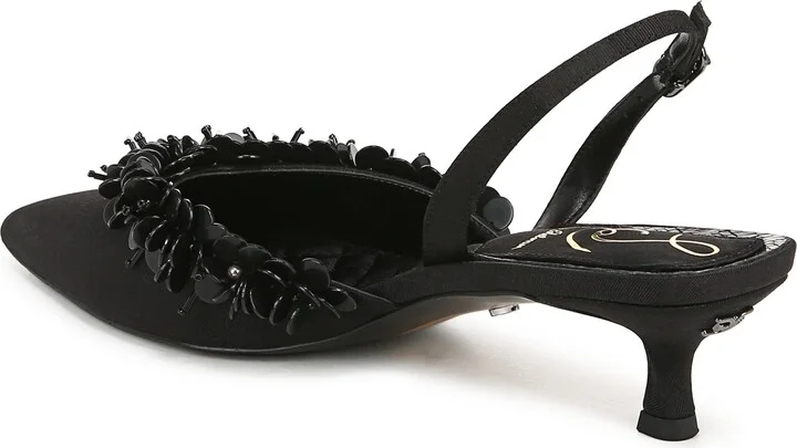 Trent Slingback Pointed Toe Kitten Heel Pump - Image 2