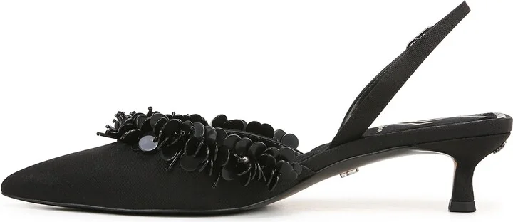 Trent Slingback Pointed Toe Kitten Heel Pump - Image 10