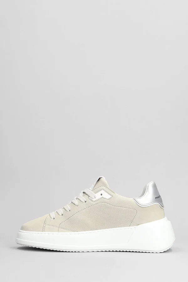 Tres Temple Sneakers In Beige Nubuck - Image 3