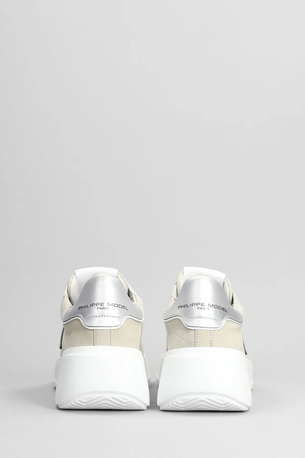 Tres Temple Sneakers In Beige Nubuck - Image 4