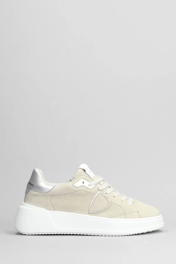 Tres Temple Sneakers In Beige Nubuck