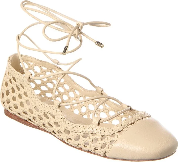 Tresse Leather Ballerina Flat