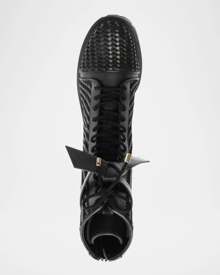 Tresse Leather Combat Boots - Image 3