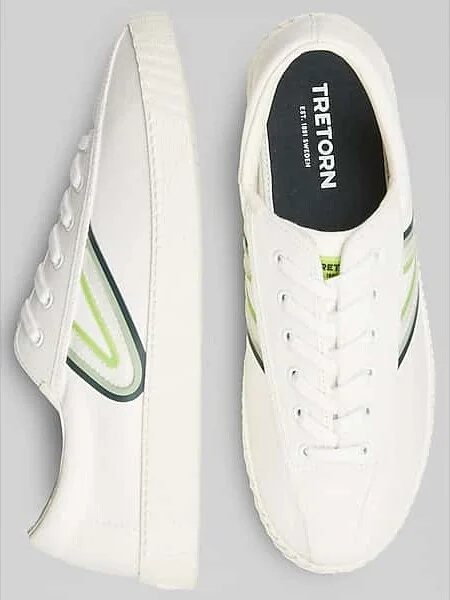 Tretorn Men's Nylite Canvas Sneakers White