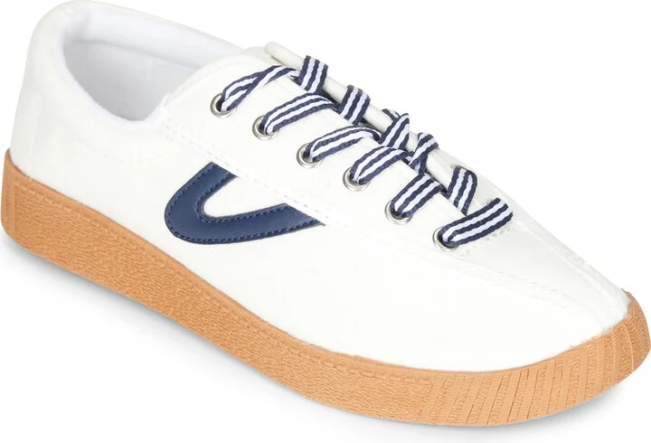 TRETORN mens Women's Lace-up Nyliteplus Canvas Sneakers Women s Lace up Casual Tennis Shoes Classic Vintage Style