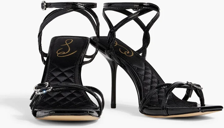 Trevin embellished glossed sandals - Image 2