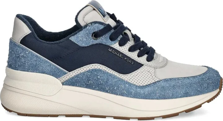 Trevor denim-panel sneakers