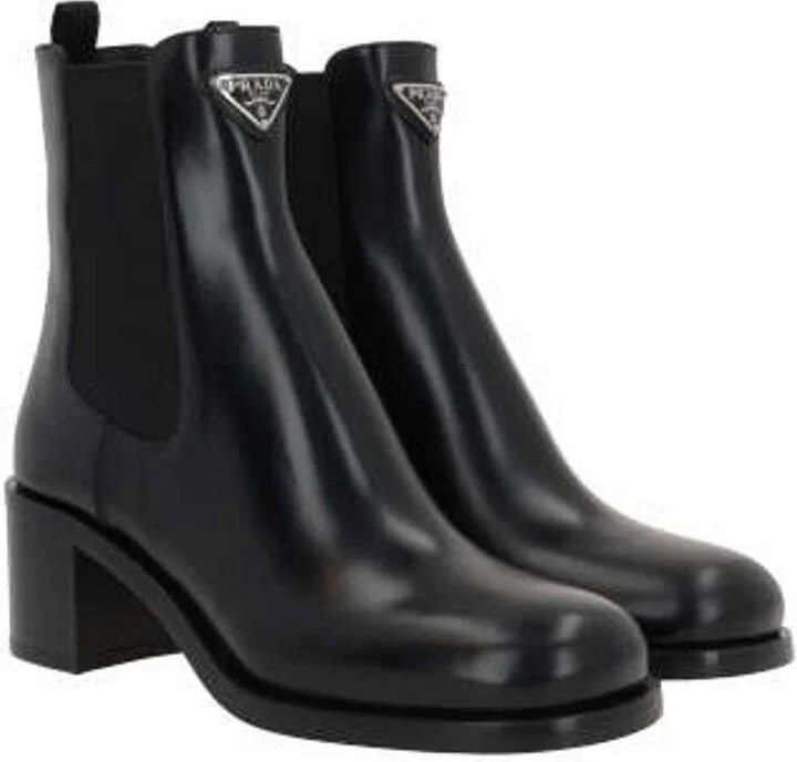 Triangle-logo Ankle Boots - Image 2