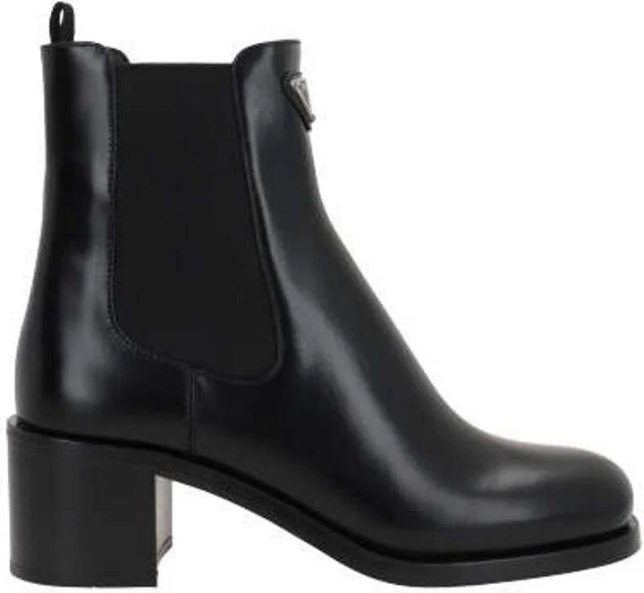Triangle-logo Ankle Boots