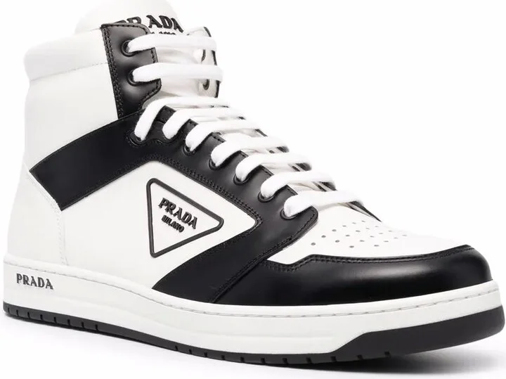 Triangle-Logo Contrast-Trim Sneakers - Image 2