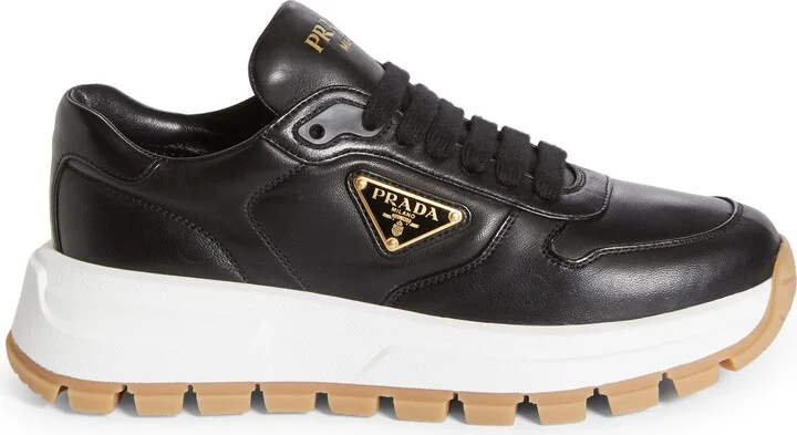 Triangle Logo Lace-Up Sneaker - Image 3