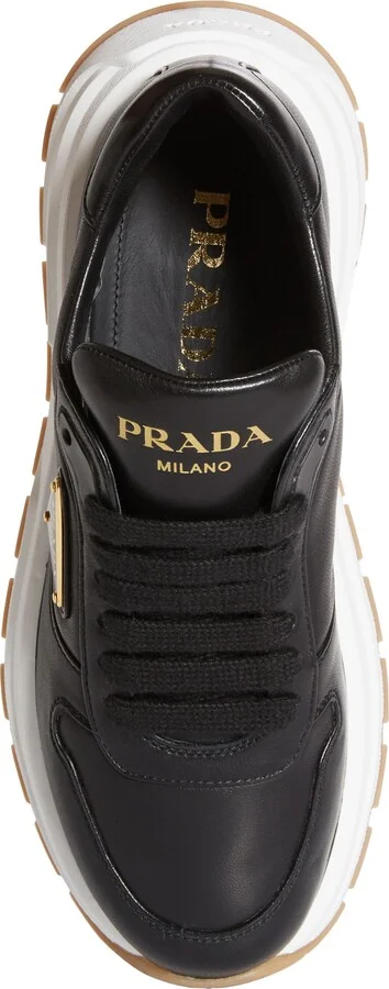 Triangle Logo Lace-Up Sneaker - Image 5