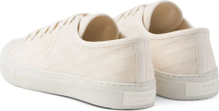 Triangle-logo lace-up sneakers - Image 3