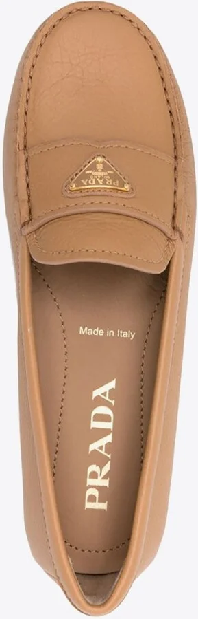 Triangle Logo Leather Loafers - Image 3