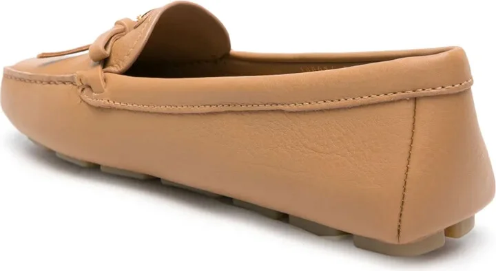 Triangle-Logo Leather Loafers - Image 3