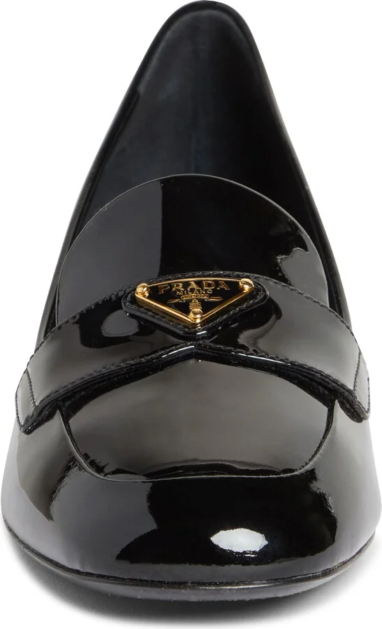 Triangle Logo Loafer Pump - Image 4