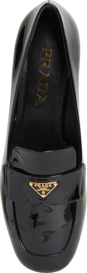 Triangle Logo Loafer Pump - Image 5