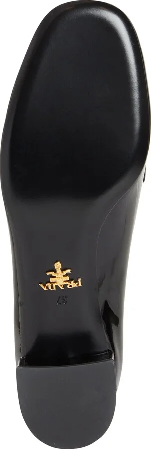 Triangle Logo Loafer Pump - Image 6