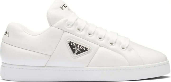Triangle-Logo Padded Sneakers