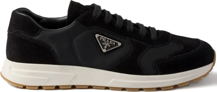 Triangle-Logo Panelled Sneakers