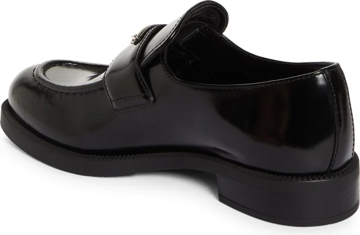 Triangle Logo Patent Leather Loafer - Image 2