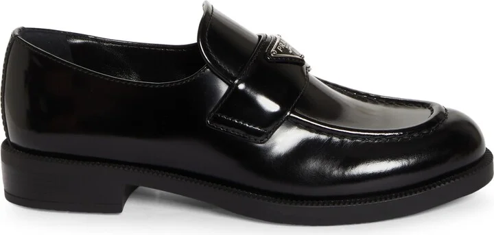 Triangle Logo Patent Leather Loafer - Image 3