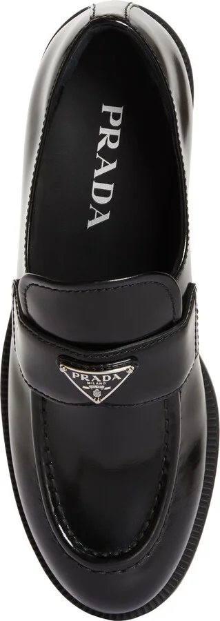 Triangle Logo Patent Leather Loafer - Image 5