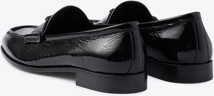 Triangle Logo Patent Leather Loafers - Image 2