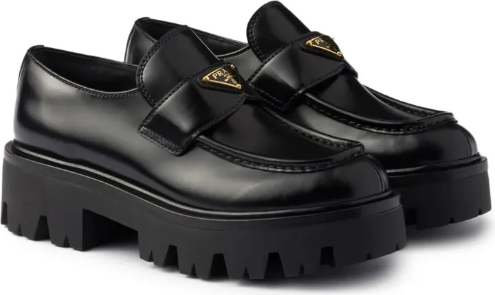 Triangle-Logo Platform Loafers - Image 2