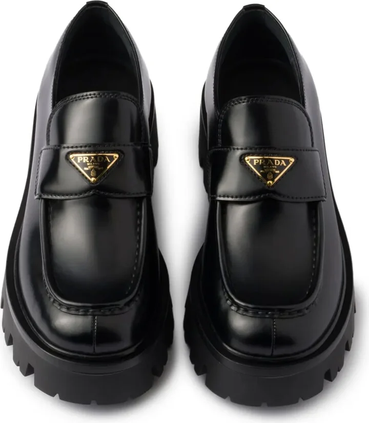 Triangle-Logo Platform Loafers - Image 4