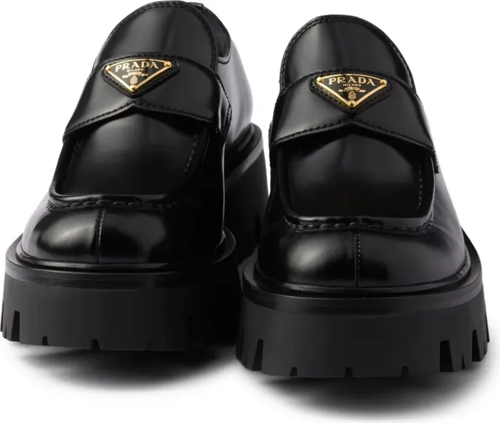 Triangle-Logo Platform Loafers - Image 5