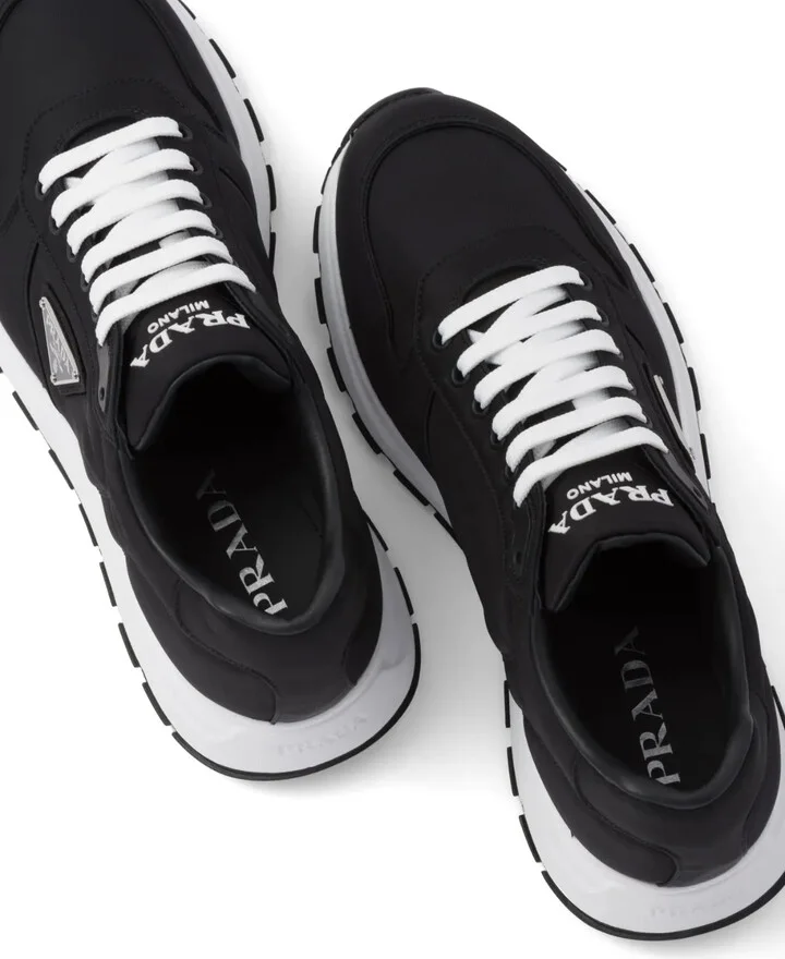 triangle-logo Re-Nylon sneakers - Image 4